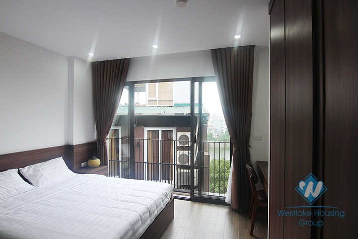 New lake view  one bedroom apartment for rent in To Ngoc Van street, Tay Ho district, Ha Noi